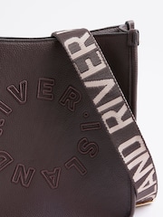 River Island Brown Medium Logo Messenger Cross-Body Bag - Image 5 of 6