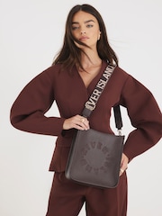 River Island Brown Medium Logo Messenger Cross-Body Bag - Image 6 of 6