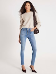 River Island Zip Front High Rise Skinny Jeans - Bild 1 von 4