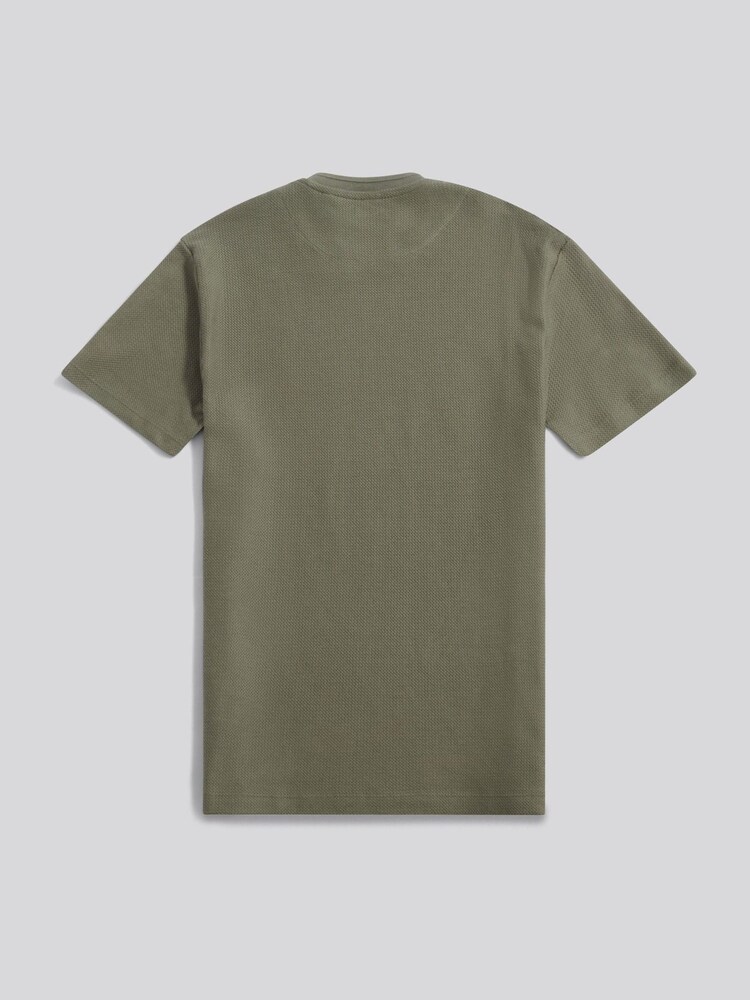 U.S. Polo Assn Green Herringbone Texture T-Shirt - Image 2 of 3