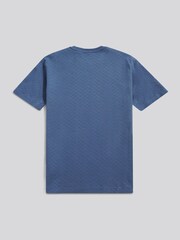 U.S. Polo Assn Blue Check Texture T-Shirt - Image 2 of 3