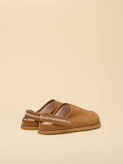 Joules Suede Faux Fur Lined Clogs - 3 paveikslėlis iš 7