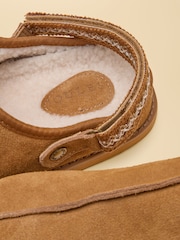 Joules Suede Faux Fur Lined Clogs - 5 paveikslėlis iš 7