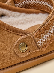 Joules Suede Faux Fur Lined Clogs - 6 paveikslėlis iš 7