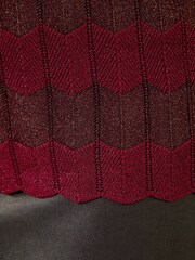 Roman Red Shimmer Knitted Vest Top - Image 5 of 5