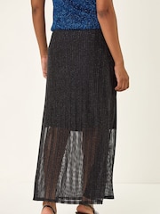 Roman Black Shimmer Overlay Skirt - Image 4 of 5