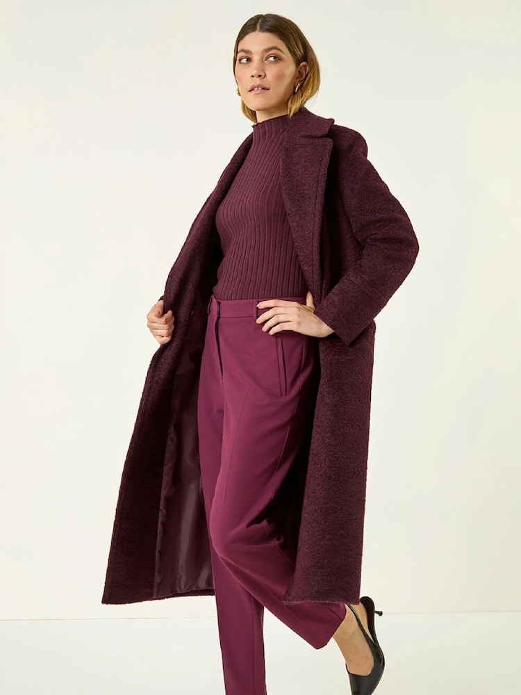 Roman Red Short Straight Leg Stretch Trousers - Image 1 of 5 Roman Red Short Straight Leg Stretch Trousers - Image 1 of 5