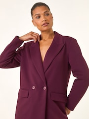 Roman Red Premium Stretch Ponte Blazer - Image 4 of 5