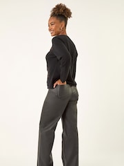 Roman Black Glitter Embossed Knit Jumper - Image 3 of 5