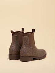 Joules Oakfield Leopard Neoprene Lined Ankle Wellies - Image 3 of 6