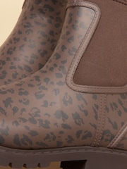 Joules Oakfield Leopard Neoprene Lined Ankle Wellies - Image 5 of 6