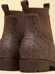 Joules Oakfield Leopard Neoprene Lined Ankle Wellies - Image 6 of 6