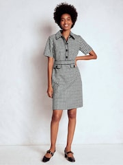 Boden Black Tall Eda Wool Shift Dress - Image 1 of 4