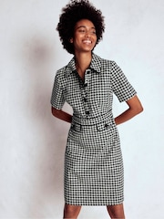 Boden Black Tall Eda Wool Shift Dress - Image 3 of 4
