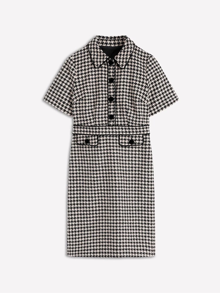 Boden Black Tall Eda Wool Shift Dress - Image 5 of 5 Boden Black Tall Eda Wool Shift Dress - Image 5 of 5