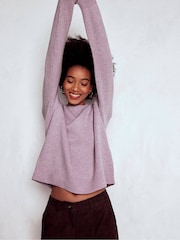 Boden Purple Tall Marion Merino Jumper - Image 3 of 6