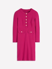 Boden Pink Lavinia Button Ottoman Dress - Image 5 of 5