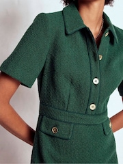 Boden Green Eda Cotton Shift Dress - Image 4 of 5