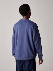Penfield Blue 50th Anniversary Embroidered Crew Neck Jumper - Image 2 of 9