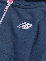 New Balance Blue Full Zip Hoodie Jacket and Joggers Set - Image 4 of 6