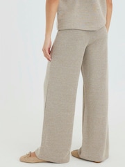 River Island Gold Glitter Wide Leg Trousers - Image 3 of 4