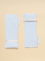 Joules Fingerless Ice Blue Gloves - Image 1 of 3