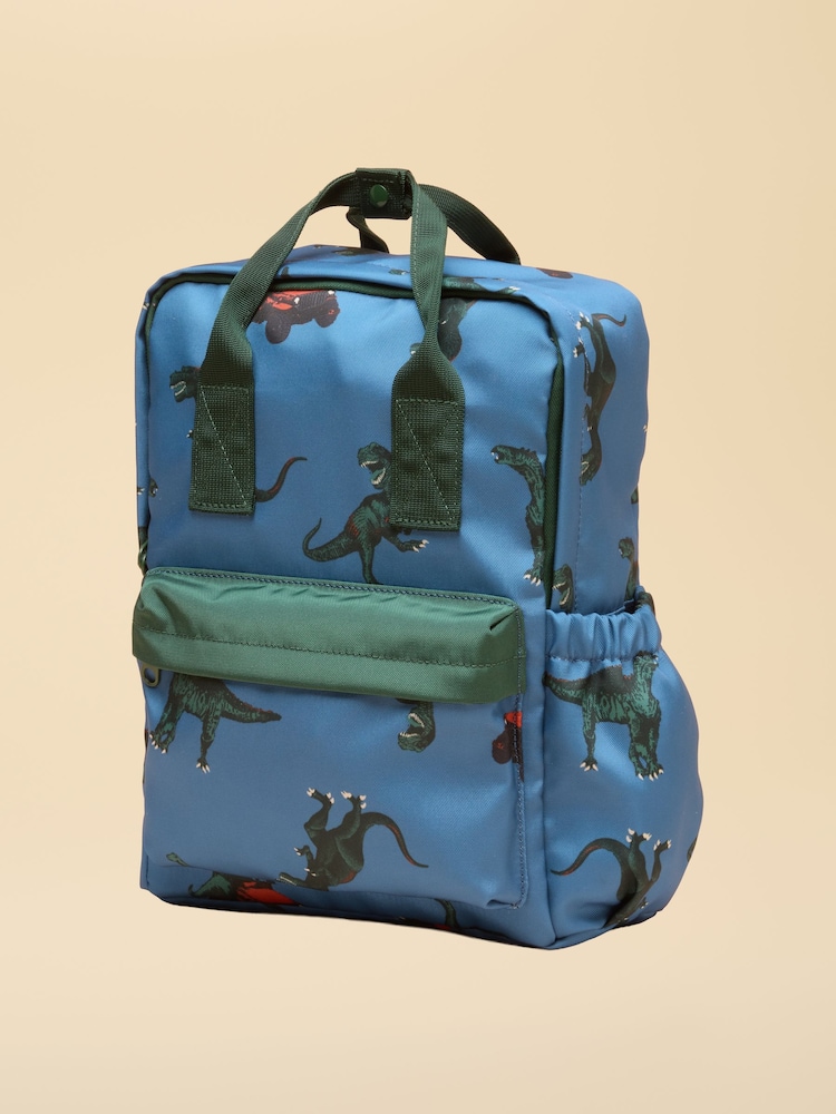 Joules Blue Boys' Dino Backpack - Image 1 of 5 Joules Blue Boys' Dino Backpack - Image 1 of 5