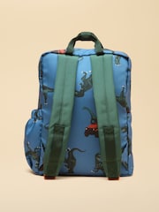 Joules Blue Boys' Dino Backpack - Image 2 of 5