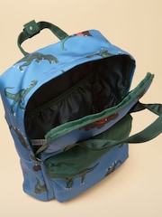 Joules Blue Boys' Dino Backpack - Image 3 of 5