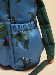 Joules Blue Boys' Dino Backpack - Image 4 of 5