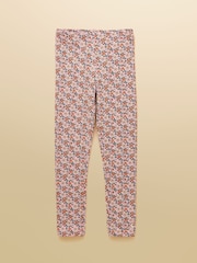 Joules Pink Girls' Horse Ditsy Printed Jersey Leggings - Image 1 of 4