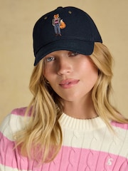 Joules Campbell Navy Fox Wool Baseball Cap - Image 1 of 6