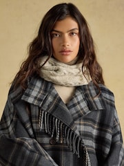 Joules Cable Oatmeal Cosy Lined Snood - Image 2 of 7