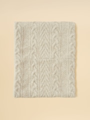 Joules Cable Oatmeal Cosy Lined Snood - Image 5 of 7