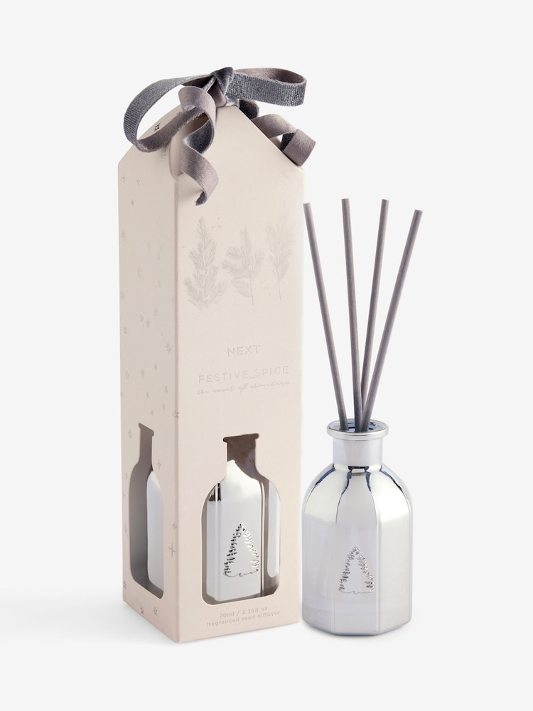 Festive Spice Silver Glam 70ml Reed Diffuser - Image 2 of 4
