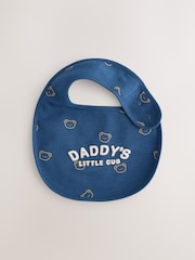Blue Mummy and Daddy Baby Bibs 2 Pack - Image 2 of 6