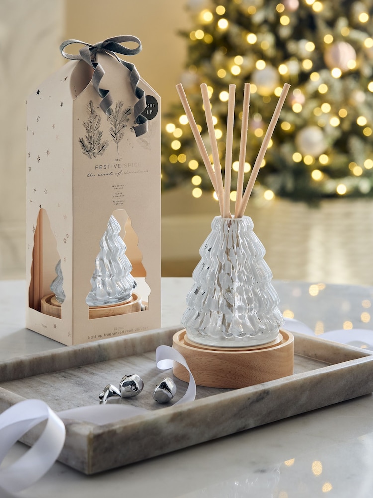 Festive Spice Silver Glam 100ml Reed Diffuser - Image 2 of 5 Festive Spice Silver Glam 100ml Reed Diffuser - Image 2 of 5