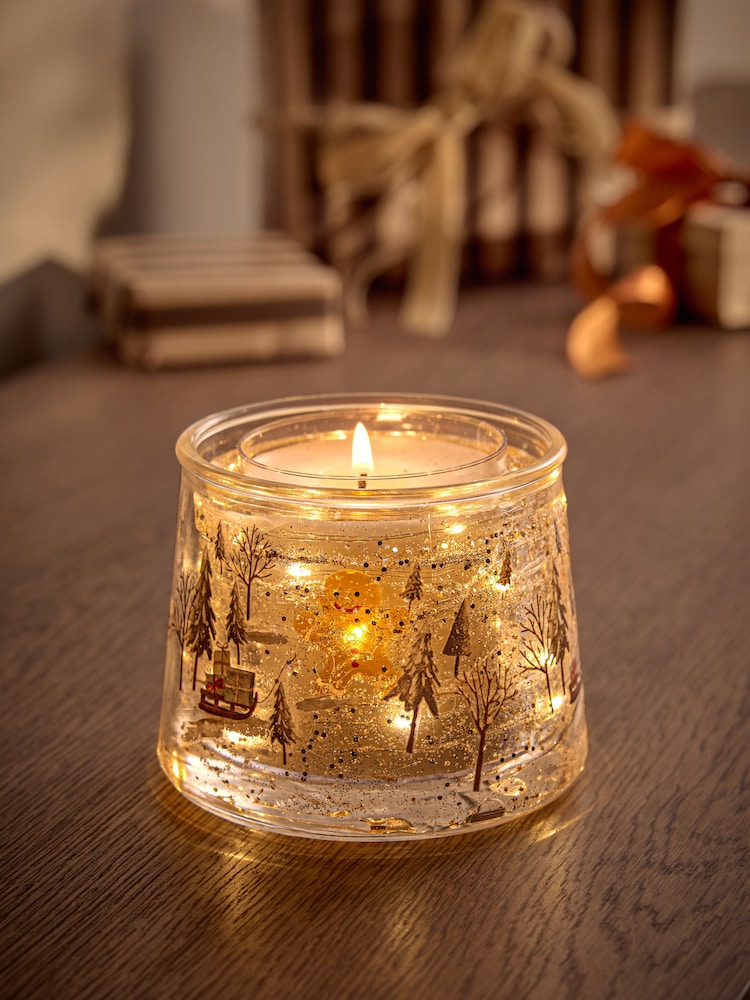 Gingerbread Natural 1 Wick Light Up Candle - Image 1 of 7 Gingerbread Natural 1 Wick Light Up Candle - Image 1 of 7