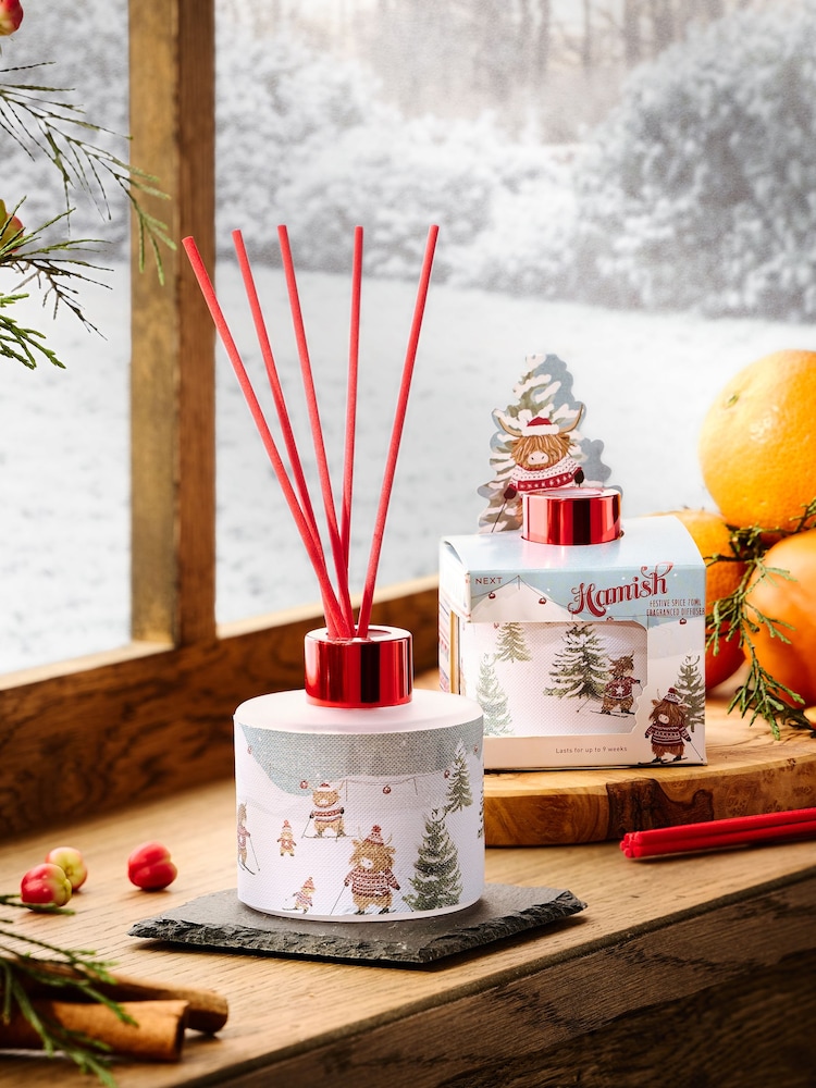 Hamish Festive Spice Red 70ml Reed Diffuser - Image 1 of 4 Hamish Festive Spice Red 70ml Reed Diffuser - Image 1 of 4