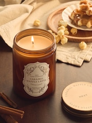 Caramel Waffle Latte Brown Jar Gourmand Candle - Image 1 of 3