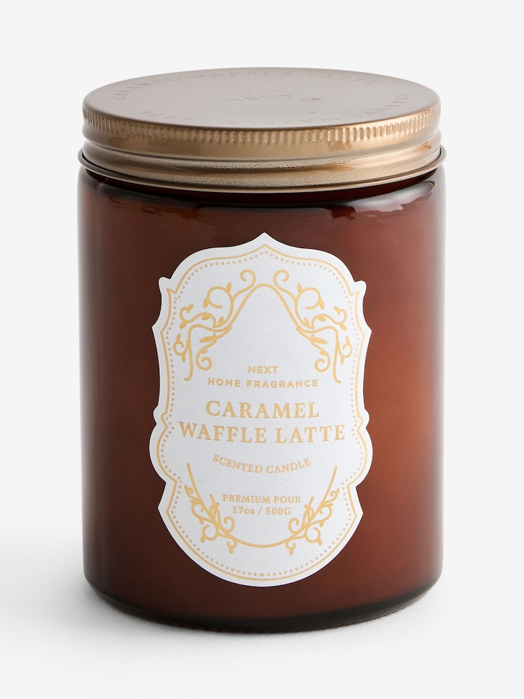 Caramel Waffle Latte Brown Jar Gourmand Candle - Image 3 of 3 Caramel Waffle Latte Brown Jar Gourmand Candle - Image 3 of 3