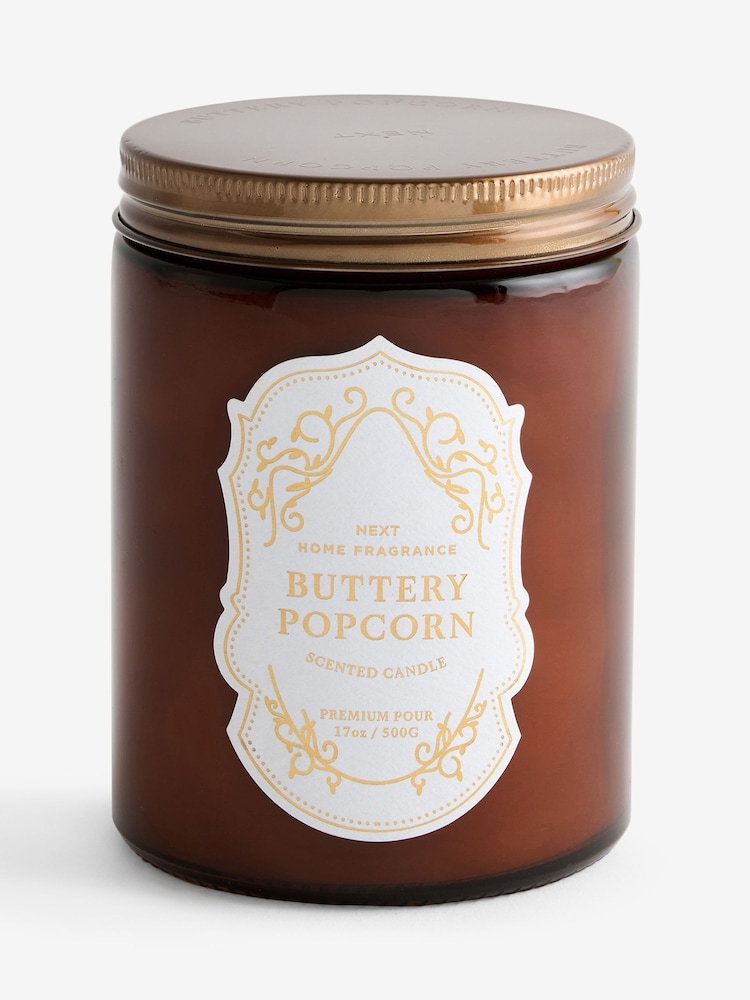 Buttery Popcorn Brown Jar Gourmand Candle - Image 3 of 3 Buttery Popcorn Brown Jar Gourmand Candle - Image 3 of 3