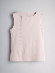 The Set 3 Pack Side Button Through Vests Grey Marl/Light Pink/Pastel Yellow - Image 5 of 6