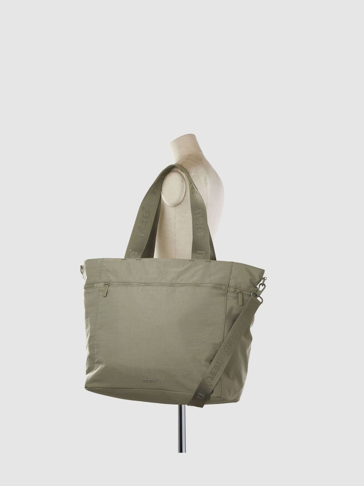 Nere Green Bondi Nylon Large Tote Bag - Image 5 of 5