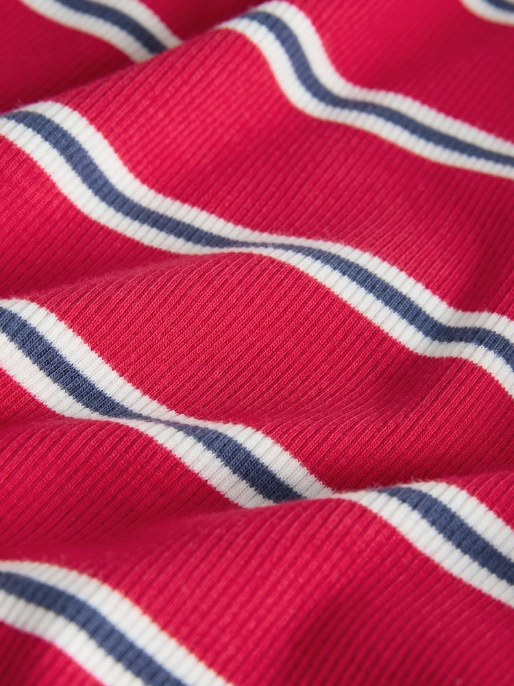The Set 8 Pack Ribbed Short Sleeve T-Shirts Navy/Blue/Red/Light Green/White/Stripe - Image 11 of 11