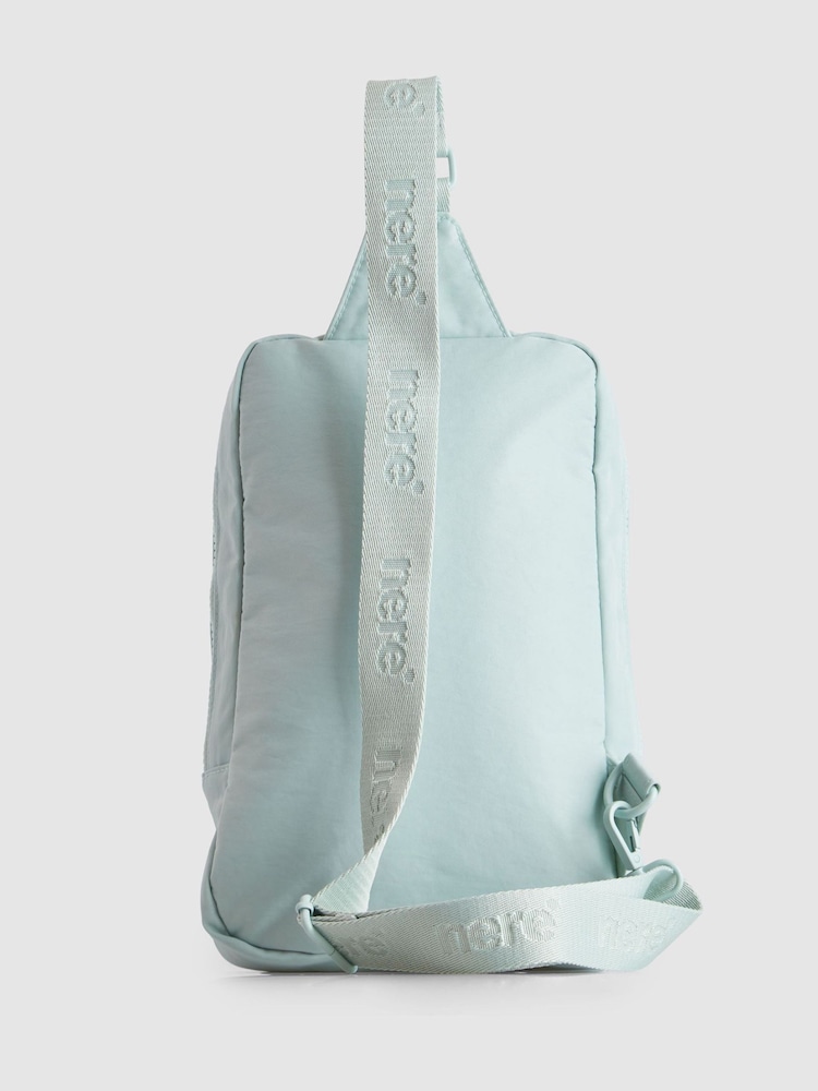 Nere Green Bondi Nylon Sling Backpack - Image 2 of 3 Nere Green Bondi Nylon Sling Backpack - Image 2 of 3
