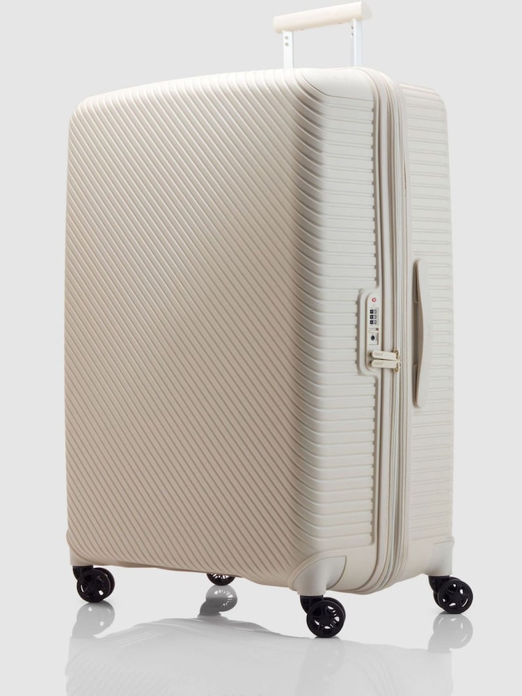 Nere White Bondi Large Exp Spin Luggage - Image 1 of 7