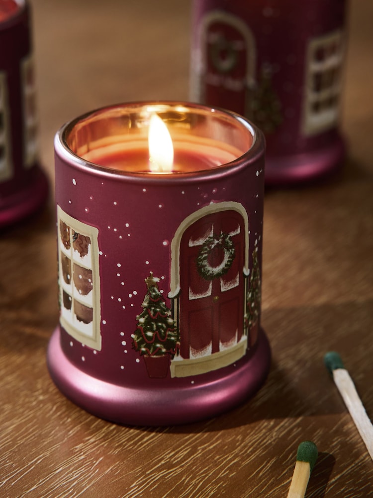 Festive Spice Red Set of 3 Candle - Image 2 of 4 Festive Spice Red Set of 3 Candle - Image 2 of 4