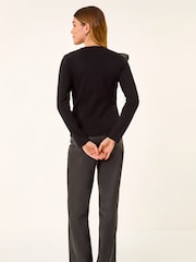 Roman Black Bow Tie Knit Jumper - Image 3 of 5