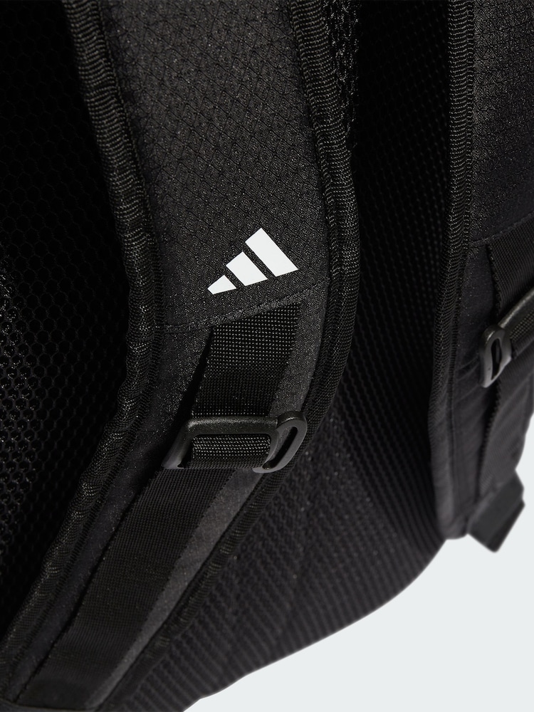adidas Black Essentials 3 Stripes Backpack - Image 4 of 4